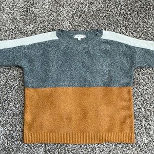 Pink Rose Color-blocked sweater Medium